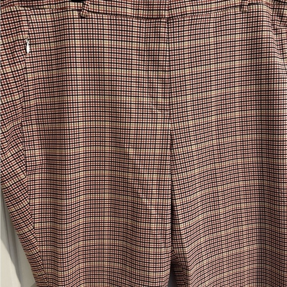 Lane Bryant Signature Fit 4-Season Ankle Pants Berry Plaid Stretch Plus Size 22 - Picture 4 of 14